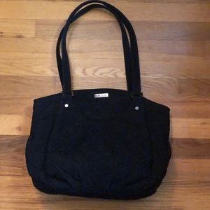 Vera Bradley black quilted hobo bag